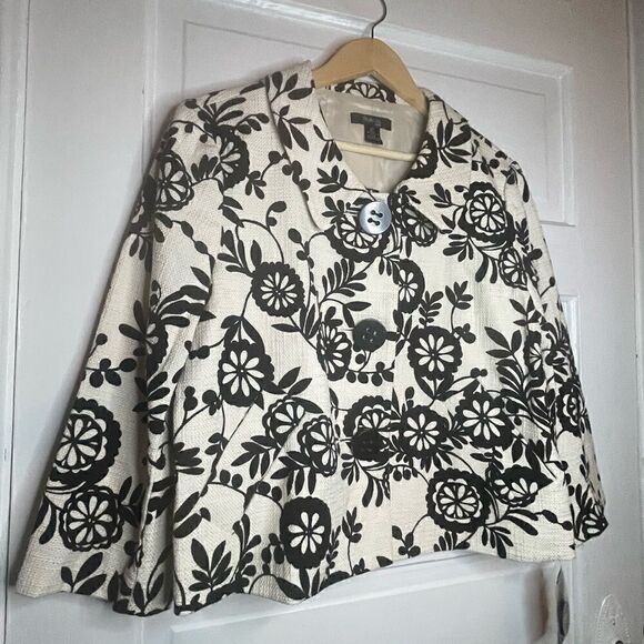 Style & Co. Petite 100% Cotton Button Front Jacket - Picture 3 of 13